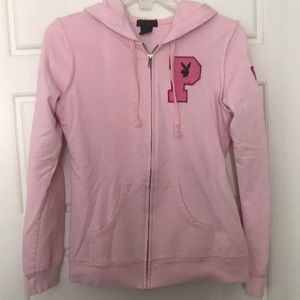 Pink lightweight Playboy hoodie